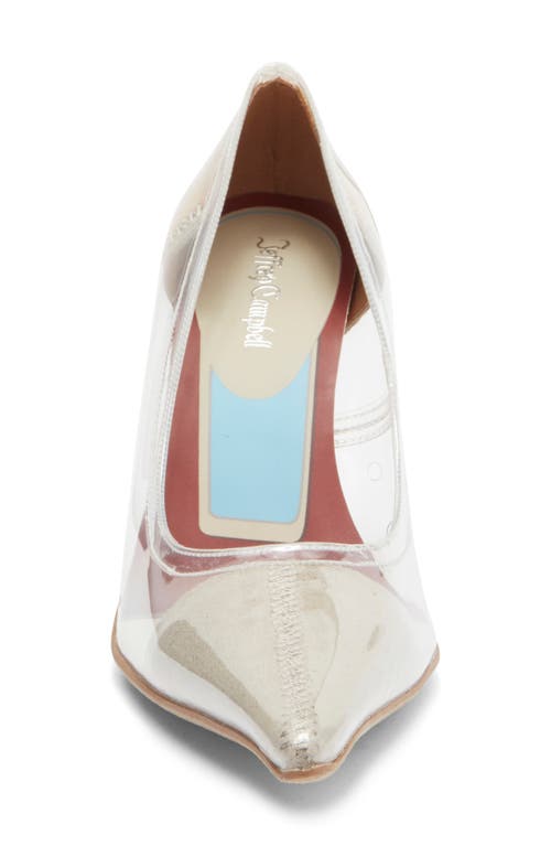 Jeffrey Campbell Behold Clear Pointed Toe Pump In Transparent
