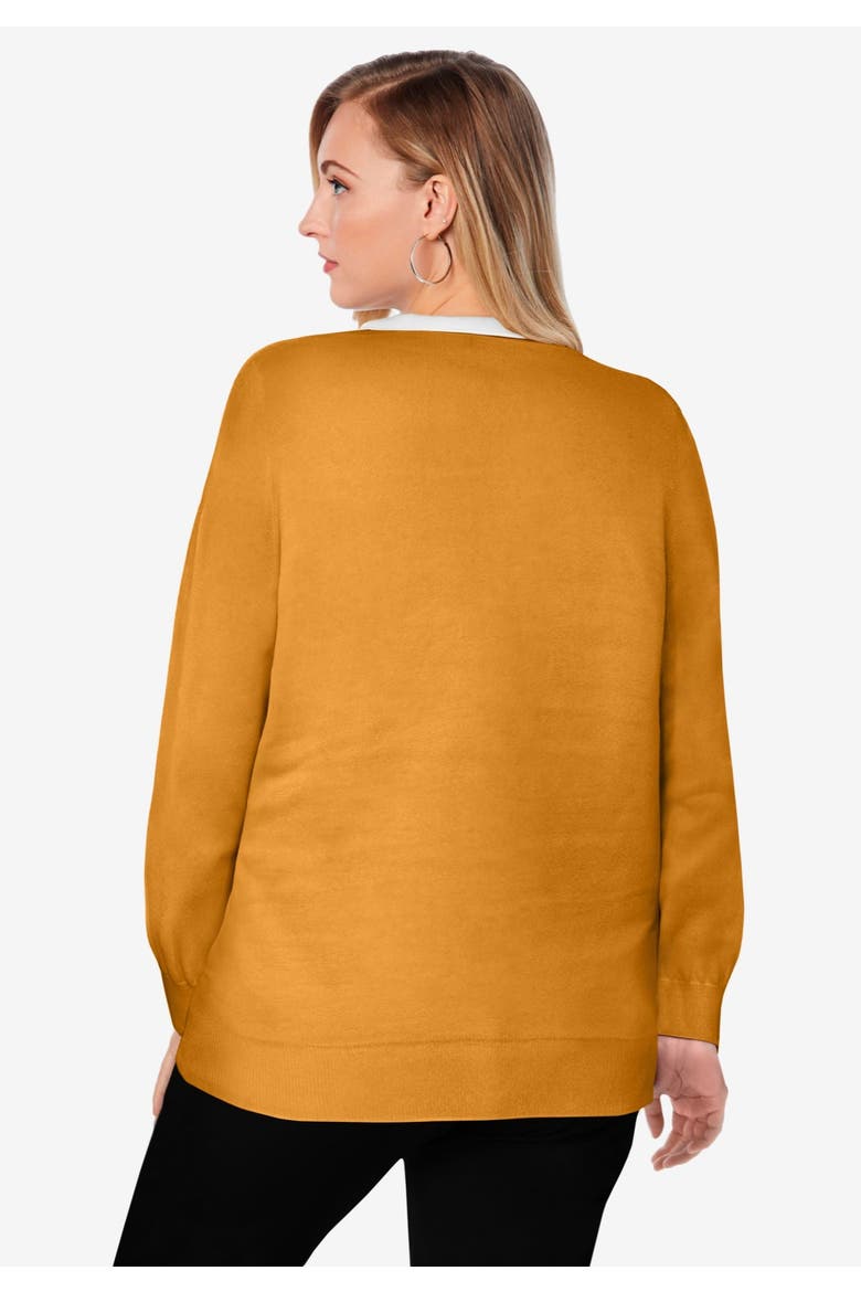 Tie Neck Sweater, Alternate, color, SOFT CAMEL
