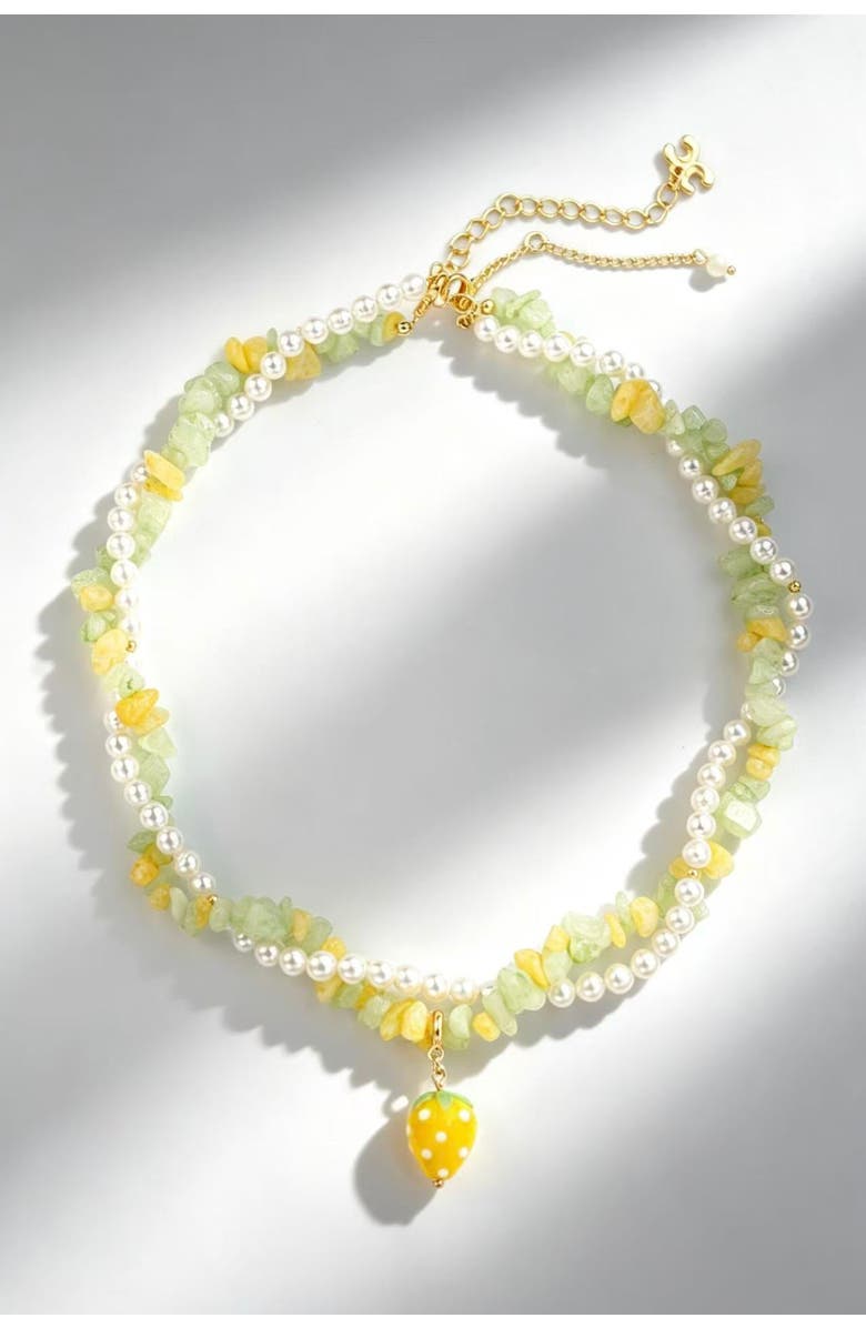 Classicharms Lulu Strawberry Necklace Set, Main, color,