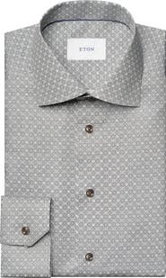 Eton Contemporary Fit Print Dress Shirt