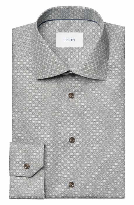 Contemporary Fit Print Dress Shirt