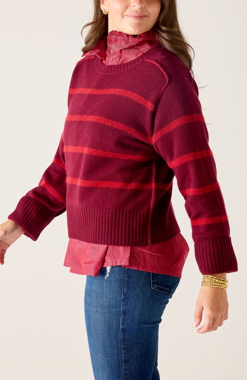 Voyageur By Mersea Sausalito Cashmere Sweater In Red