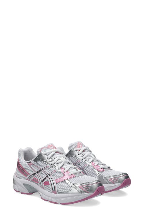 Asics Gel-1130 "white/silver/pink" Sneakers In Animal Print