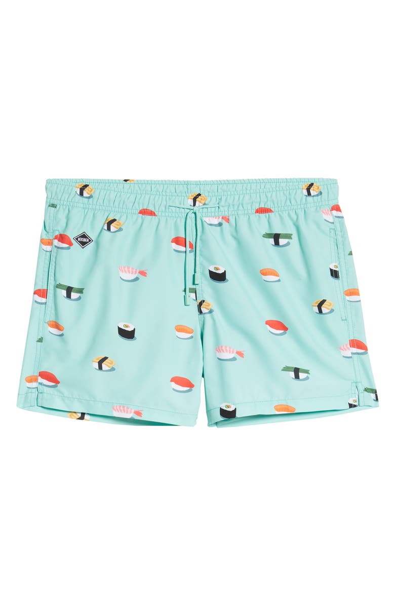 NIKBEN Jiro Print Swim Trunks, Alternate, color,