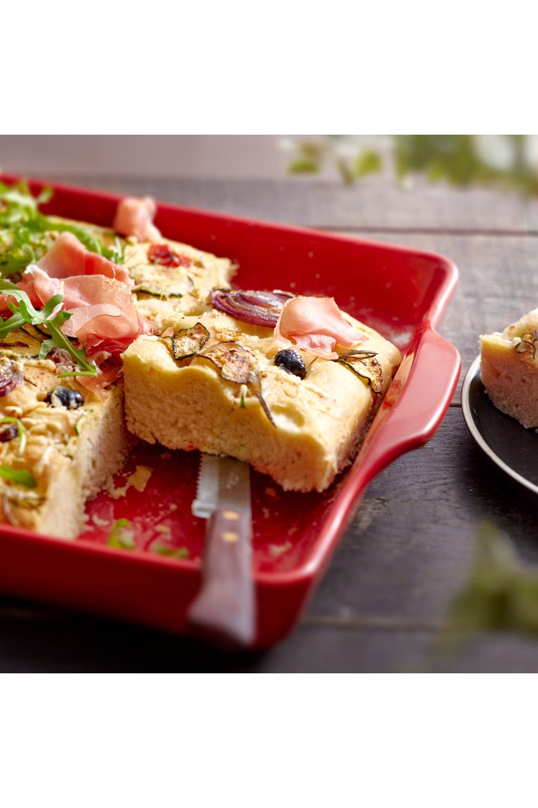 Foccacia Bread Pan, Alternate, color, Burgundy