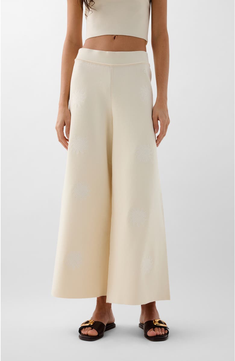 Scalpers Embsun Knit Pant, Main, color, Ecru