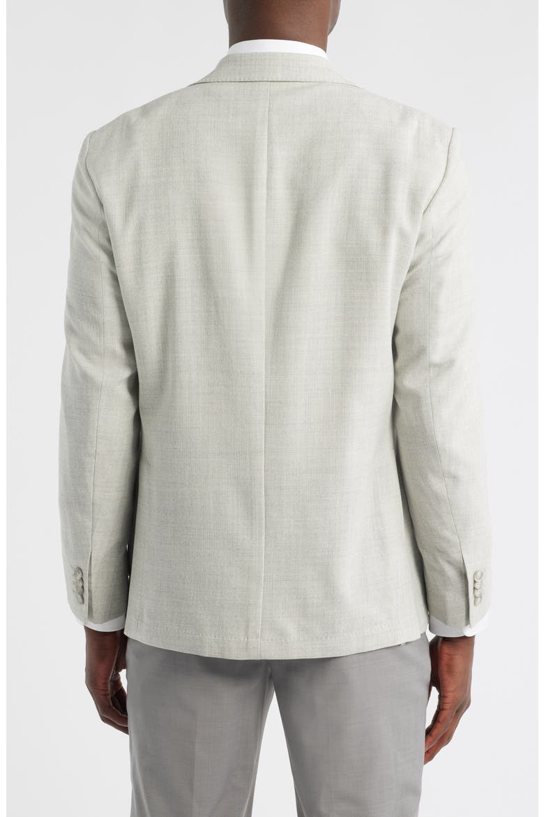 Textured Light Grey Mélange Wool Sport Coat, Alternate, color, LIGHT GREY