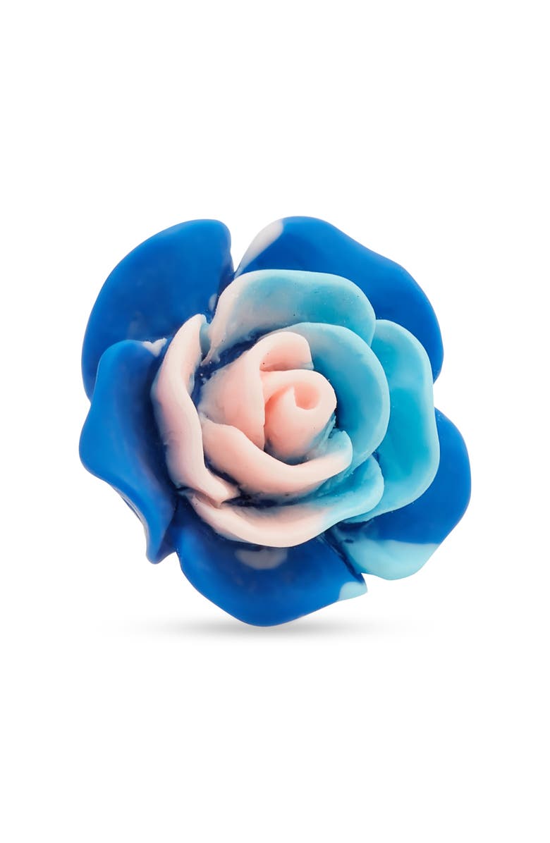 CLIFTON WILSON Blue & Pink Lapel Flower, Main, color, 