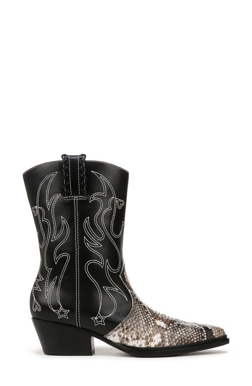 Franco Sarto Bianca Pointed Toe Western Boots In Gray