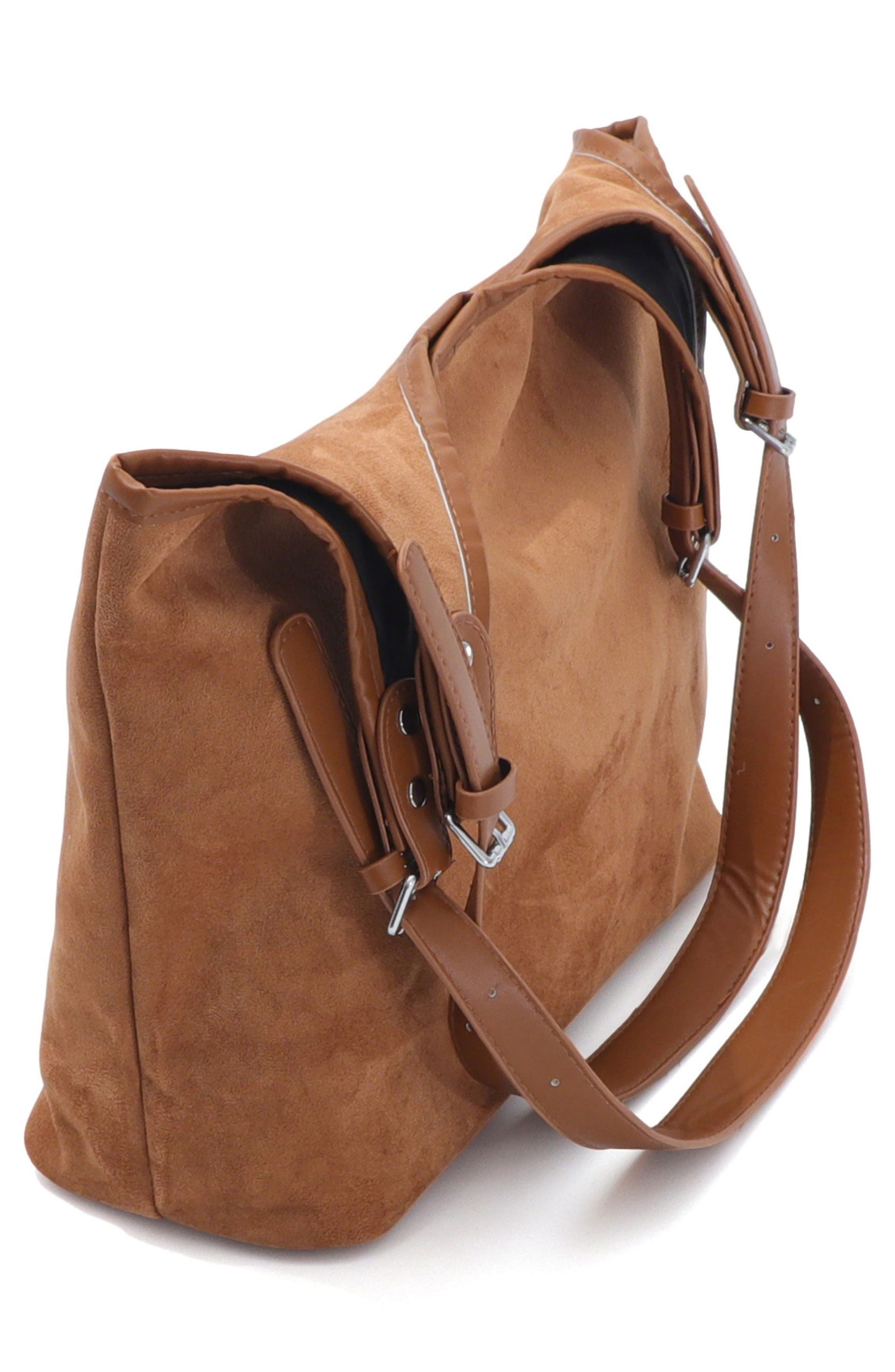 Adornia Rust Brown Shoulder Bag, Alternate, color, Brown