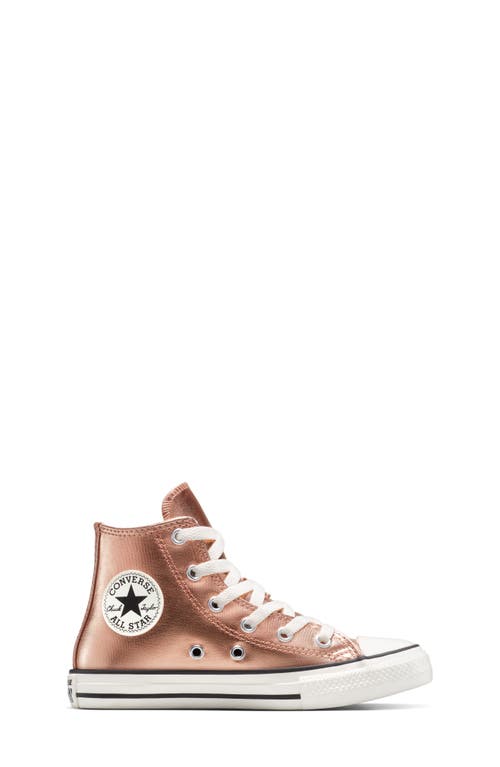 Converse Gender Inclusive Chuck Taylor All Star Metallic Canvas High Top Sneaker In Gold/egret/black