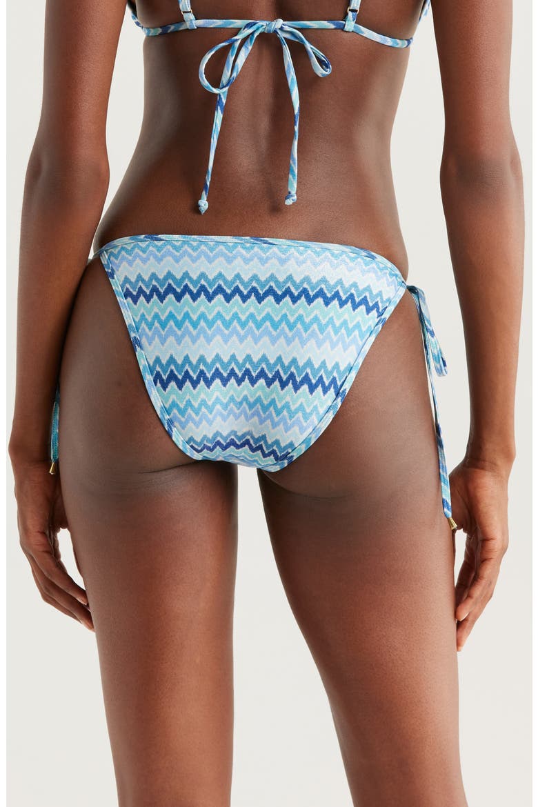 Moriah Metallic Chevron Bikini Bottoms, Alternate, color, BEACH BLUE CHEVRON