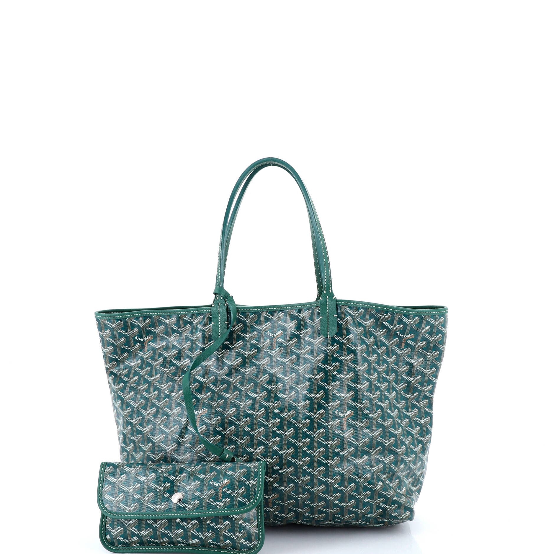 Pre-Owned Goyard Saint Louis Tote Coated Canvas PM, Alternate, color, Green