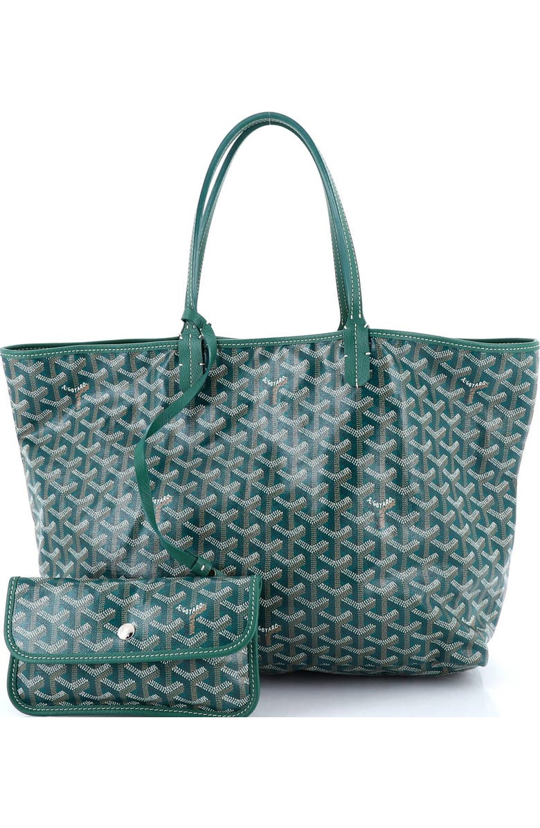 Pre-Owned Goyard Saint Louis Tote Coated Canvas PM, Alternate, color, Green