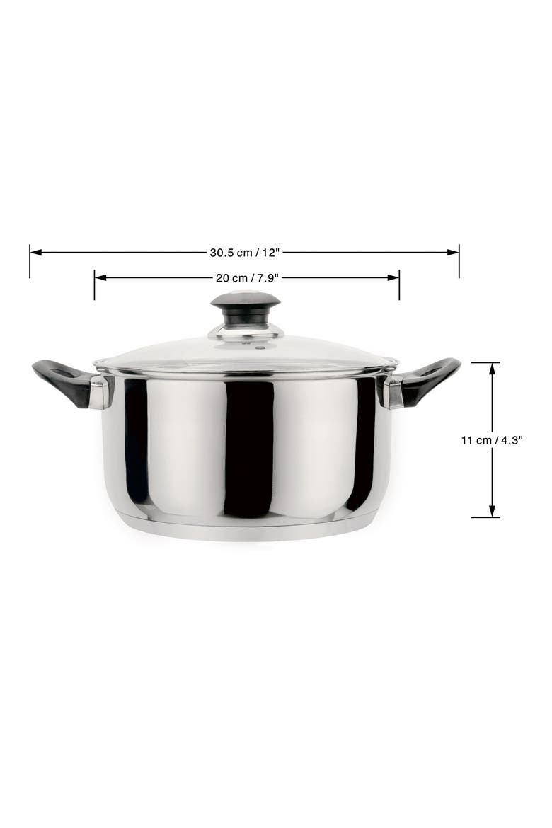 7-Piece Stainless Steel Cookware Set, Alternate, color, STAINLESS STEEL