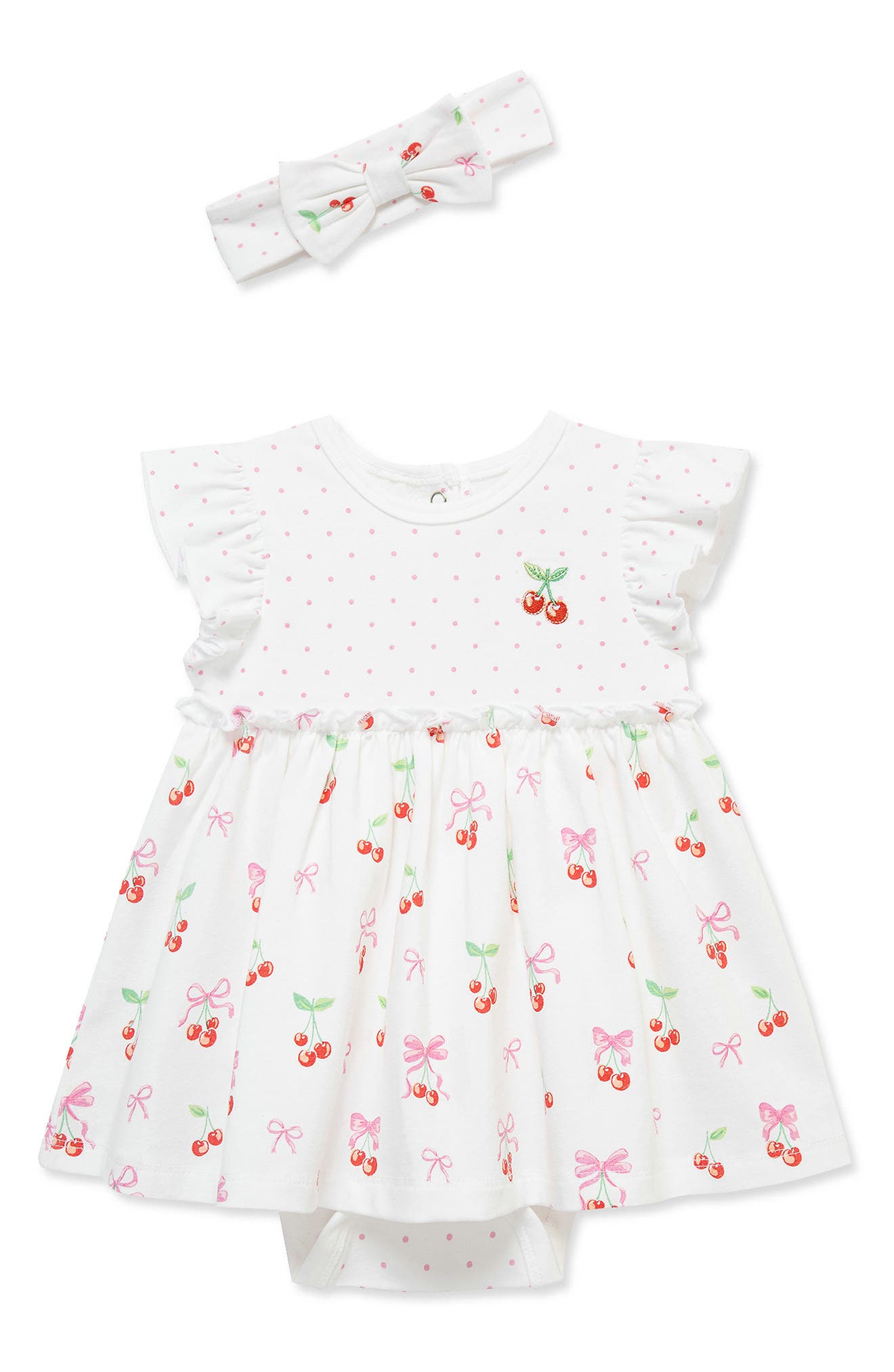 Little Me <p>Kids' Cherries Bodysuit Dress & Headband Set (Baby)</p>