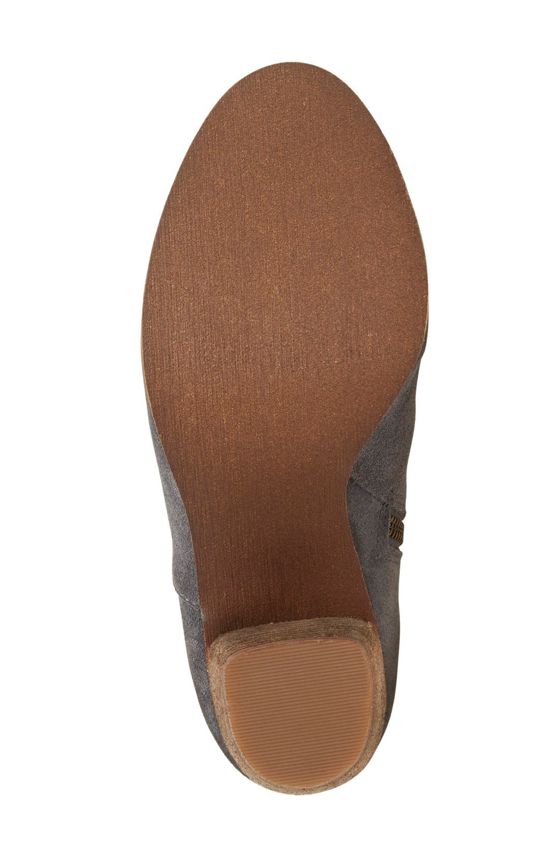 'Tandem' Bootie, Alternate, color, DARK GREY SUEDE