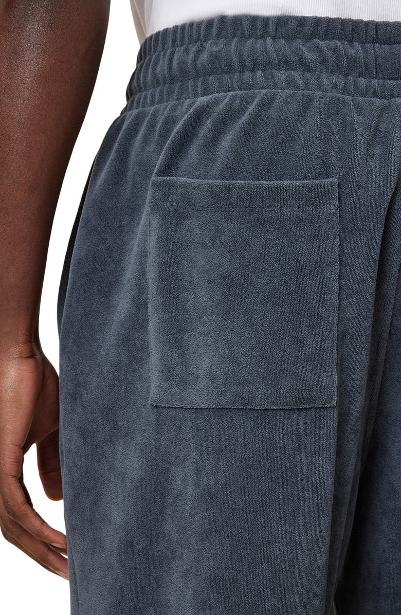 AllSaints Felix Towelling Sweat Shorts, Alternate, color, Pitched Blue