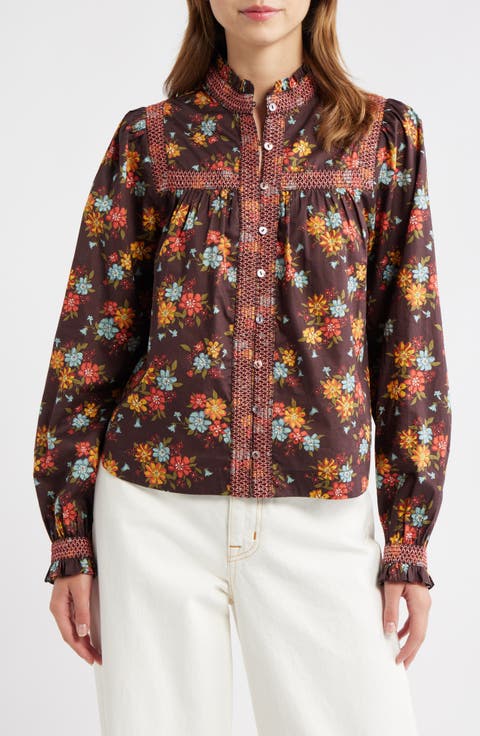 Sara Floral Button-Up Shirt