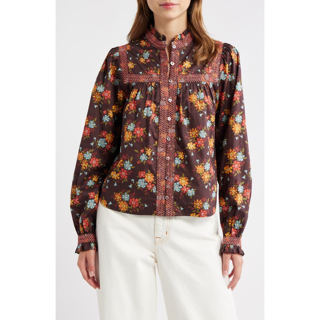 LOVE THE LABEL Sara Floral Button-Up Shirt in Lynda Anne Liberty Print  product