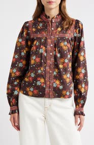 LOVE THE LABEL Sara Floral Button-Up Shirt