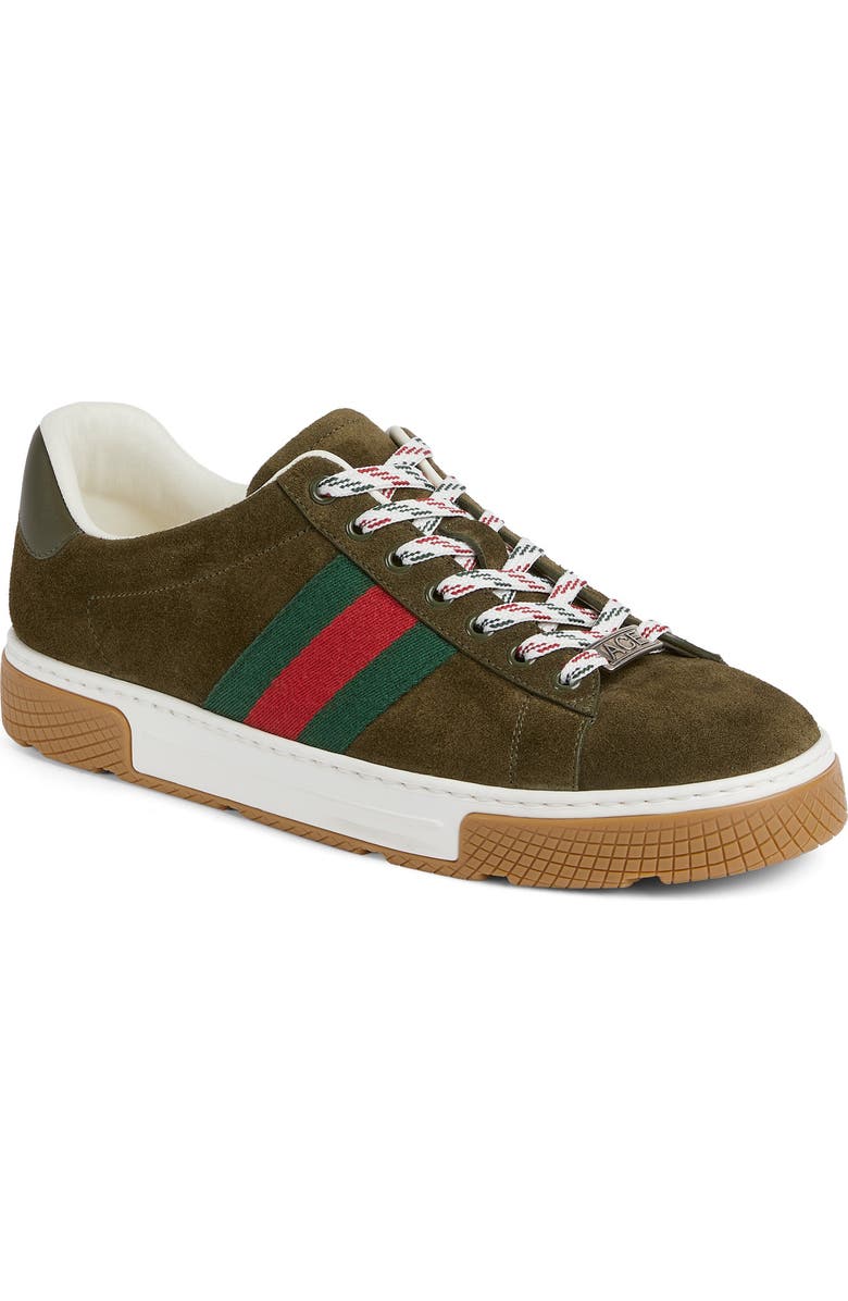 Gucci Ace Sneaker, Main, color, Dark Green Bottle