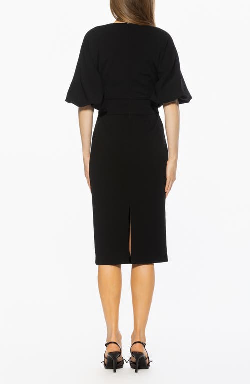 Alexia Admor Auden Sheath Midi Dress In Black