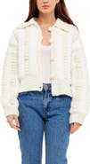 English Factory Premium Mixed Yarn Pompom Cardigan