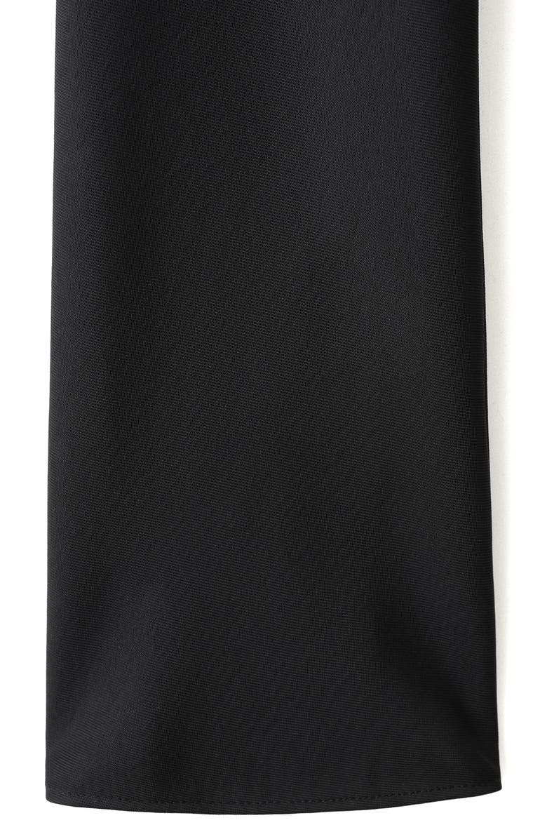 MANGO Cowl Neck Long Sleeve Dress, Alternate, color, Black