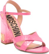 Moschino Patent Faux Leather Sandal