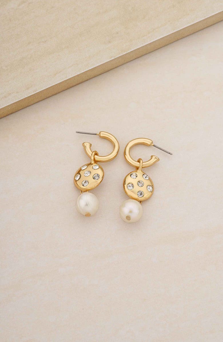 Ettika Freshwater Pearl Drop Earrings, Alternate, color, 