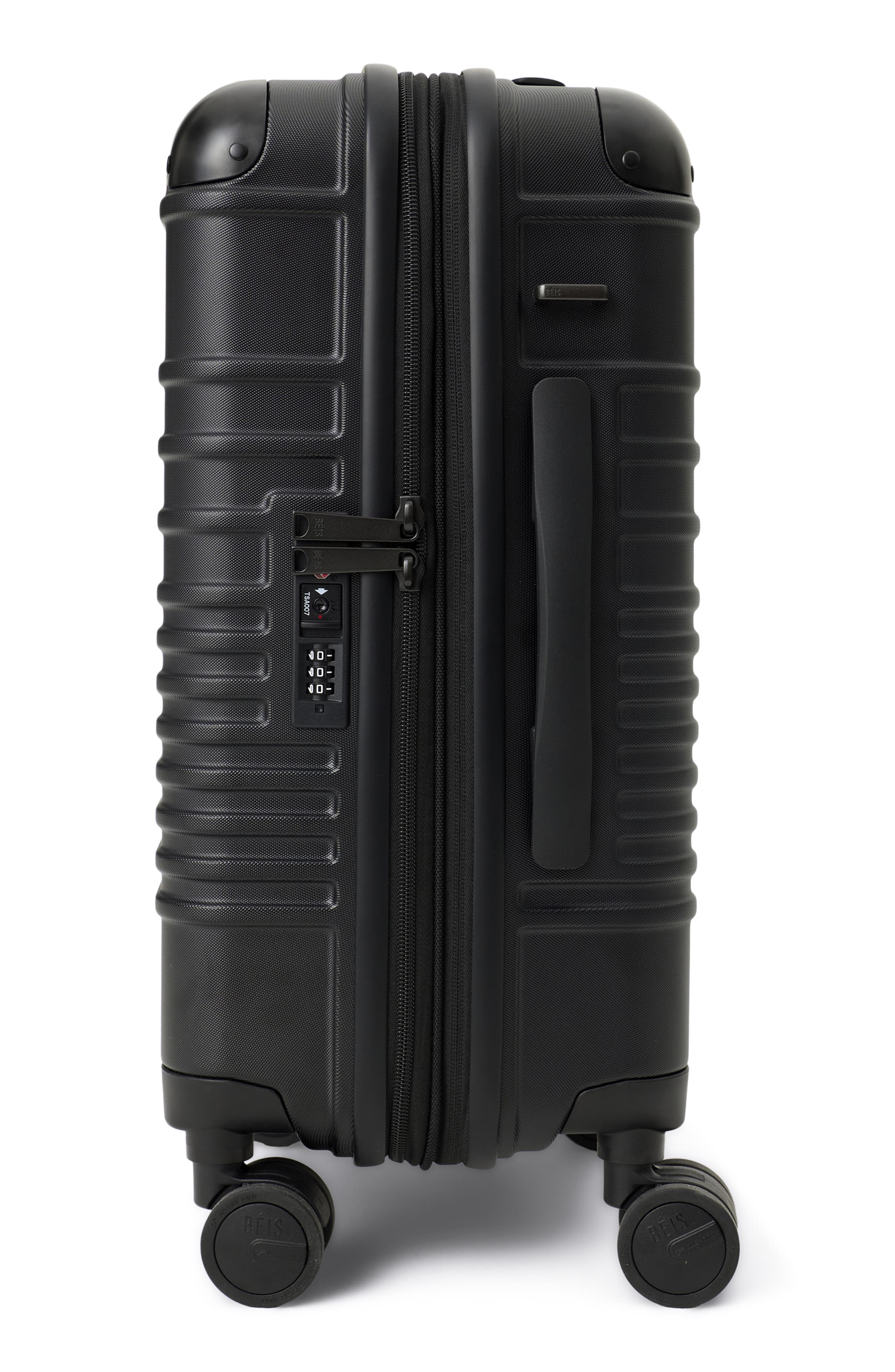 Béis The Hybrid Carry-On Roller, Alternate, color, Black