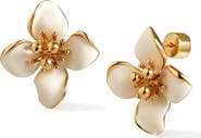 RETRO CHIC Iris Blossom Stud Earrings