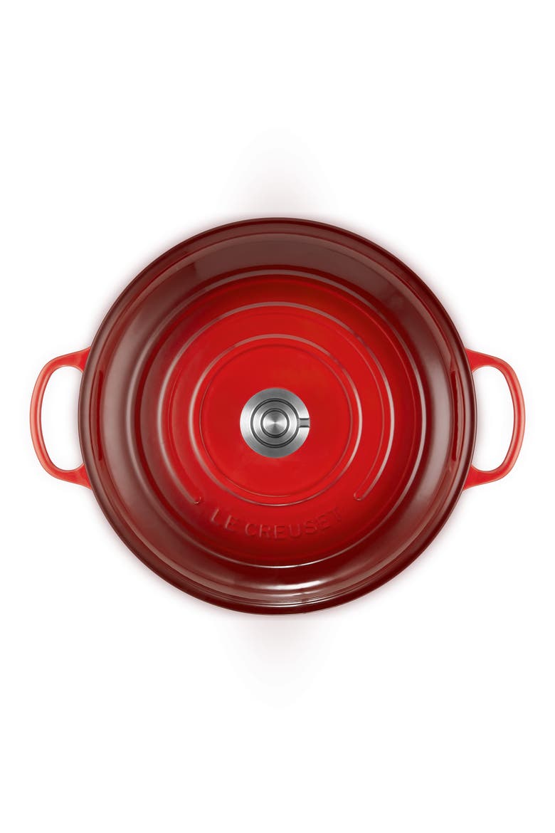 Enameled Cast Iron Dutch Oven, Alternate, color, CERISE