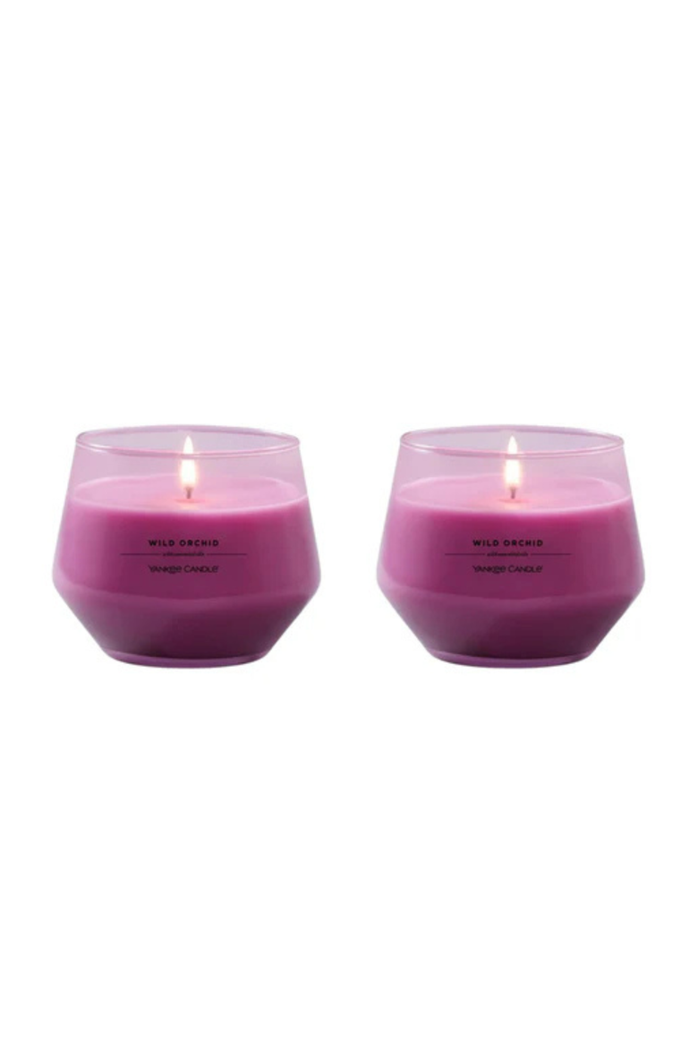 Wild Orchid Studio Candle with Essential Oils, Set of 2, Main, color, Purple