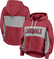 FANATICS Women's Fanatics Branded  Cardinal Arizona Cardinals Filled Stat Sheet Lighweight Modest Crop Hoodie
