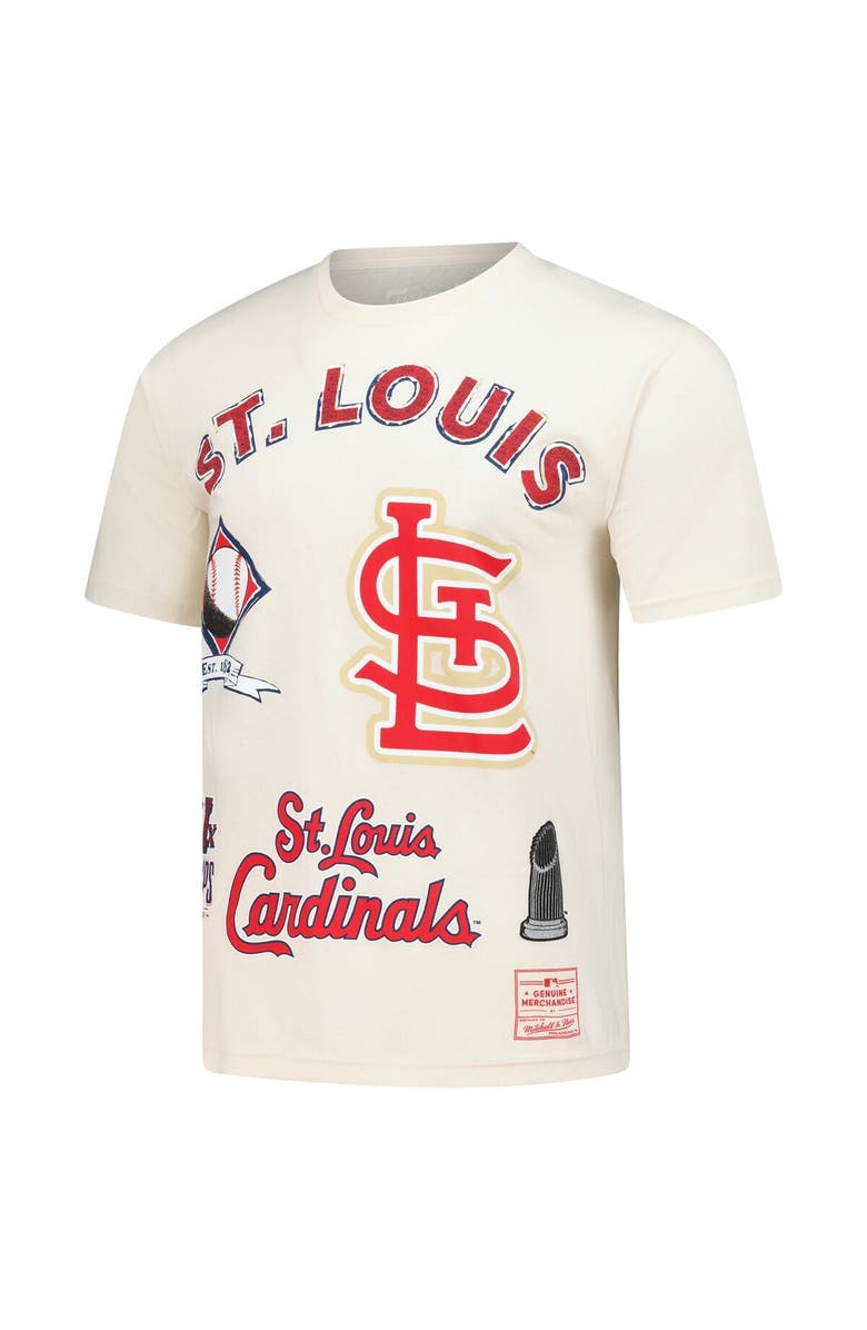 Mitchell & Ness Men's Mitchell & Ness  Cream St. Louis Cardinals Legacy Defined T-Shirt, Alternate, color, Cream