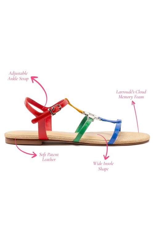 Larroude Hana Flats Azure In Multicolor