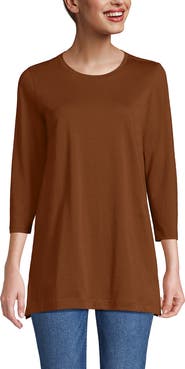 Lands' End 3/4 Sleeve Cotton Supima Tunic