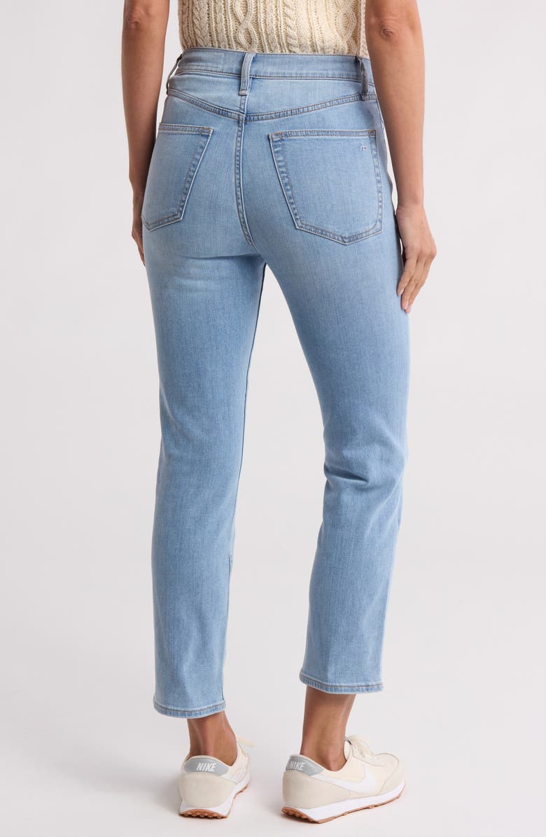 rag & bone Fern High Waist Slim Fit Jeans, Alternate, color, Light Wash