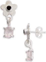 SHANA CAVE Flower Drop Earrings