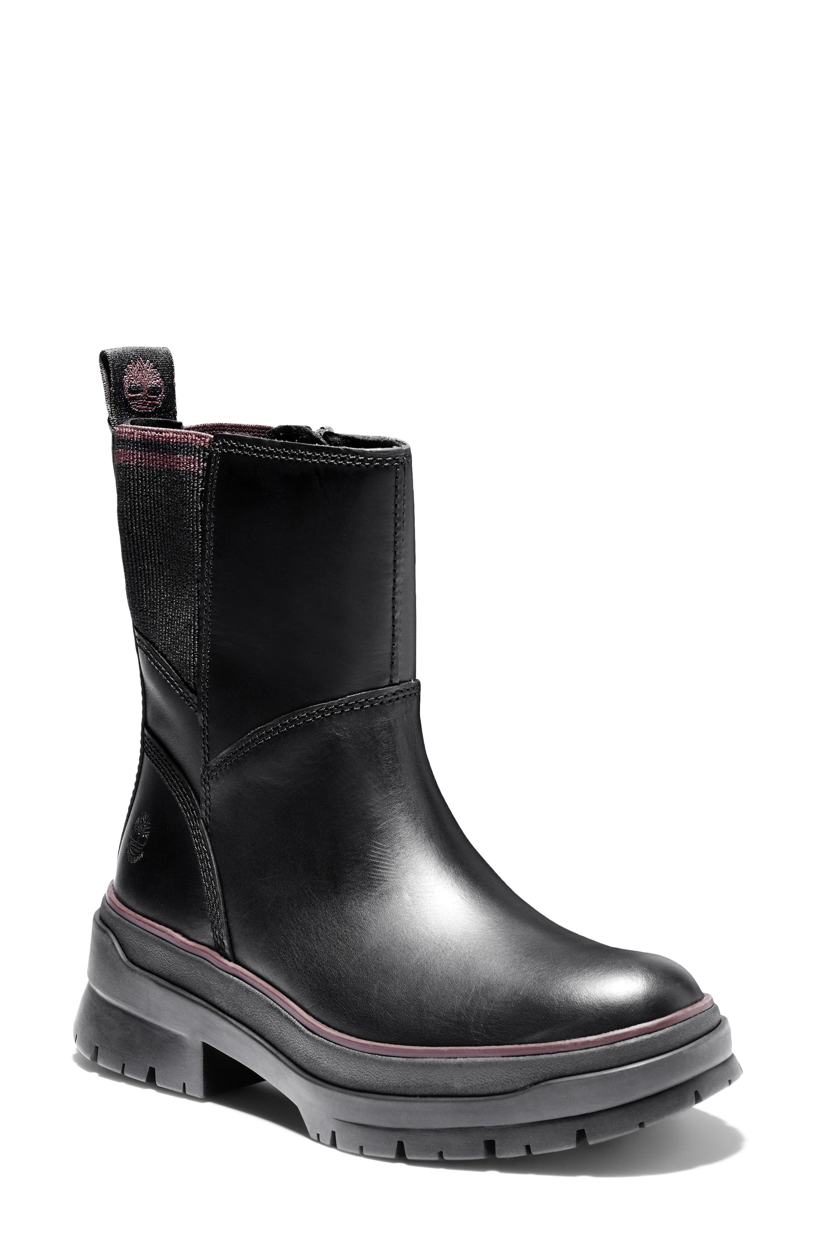 Timberland Malynn Mid Waterproof Side Zip Boot, Main, color, 