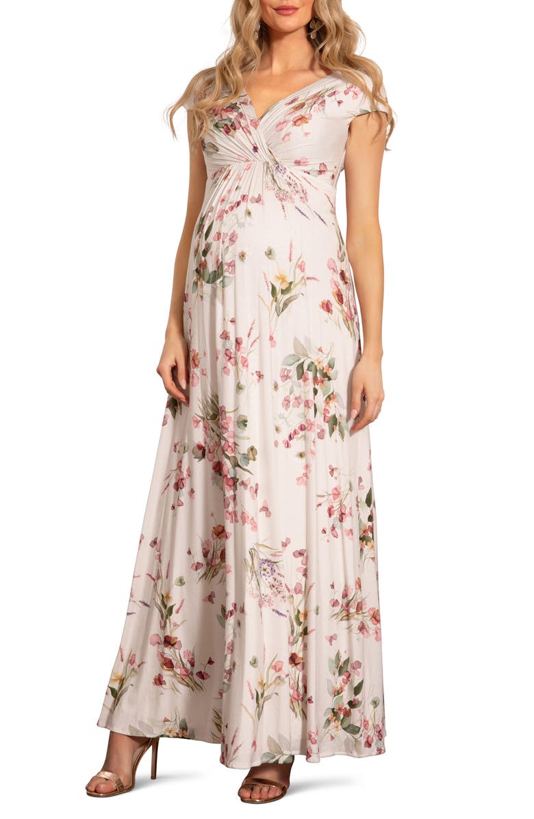 Tiffany Rose Francesca Floral Maternity Gown, Main, color, 