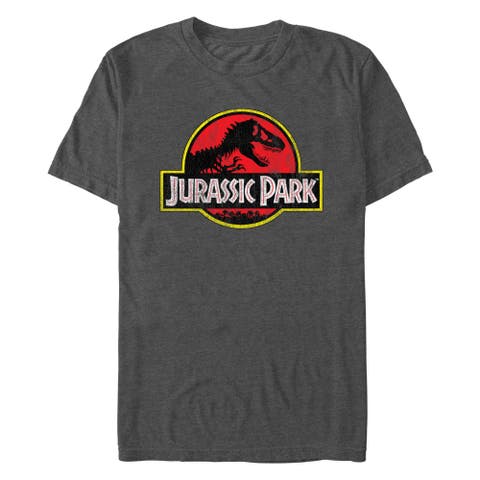 Men's Distressed T-Rex Logo Short Sleeve Graphic T-Shirt