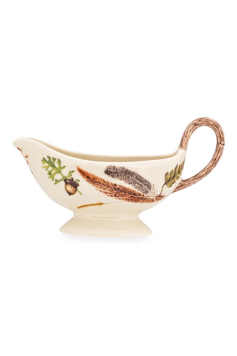 Forest Walk Sauce Boat & Tray, Alternate, color, CAF AU LAIT