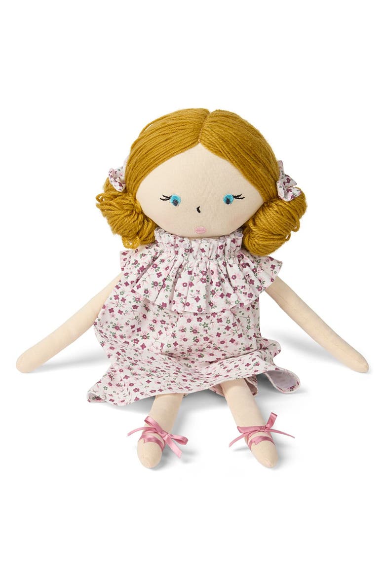 Baby "Luna" Cotton and Linen Rag Doll, Alternate, color, Winter White