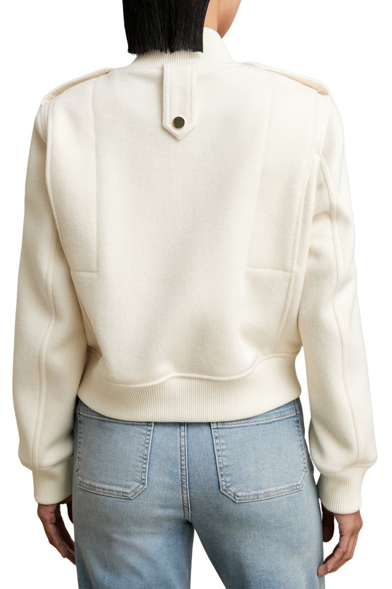 Cleo Bomber Jacket, Alternate, color, CREAM