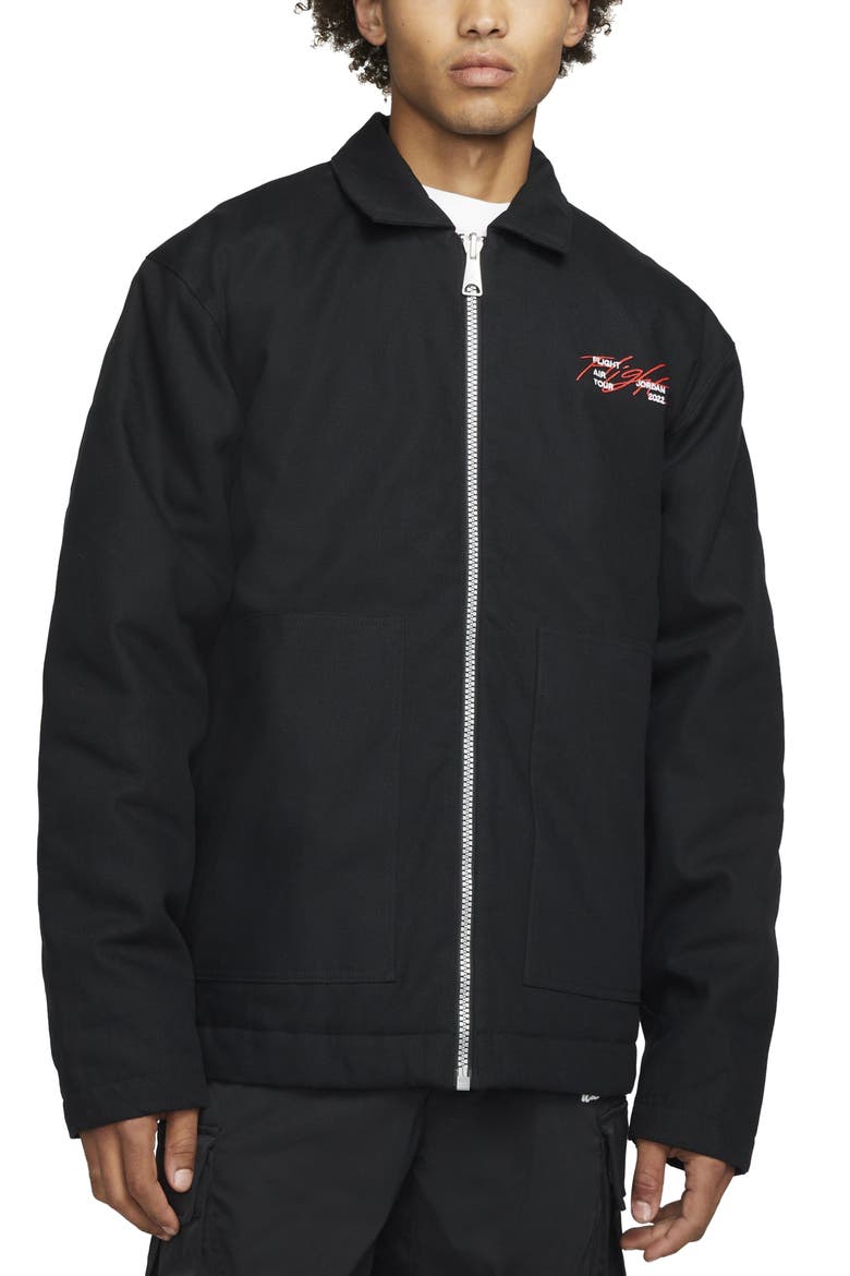 Flight Heritage Reversible Jacket, Main, color, BLACK/ MYSTIC HIBISCUS
