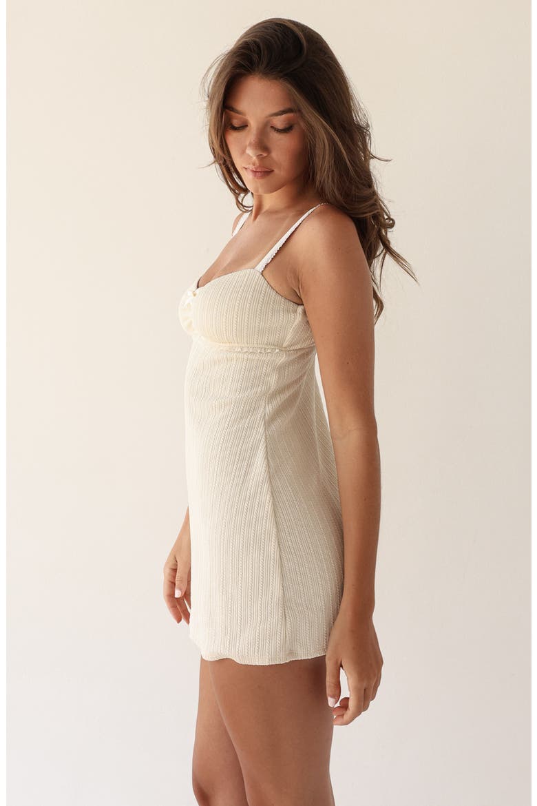 Nicola Dress, Alternate, color, Gardenia Pointelle