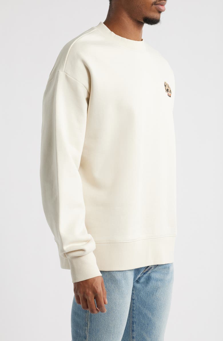 SANTO STUDIO Maple Embroidered Crewneck Sweatshirt, Alternate, color, 